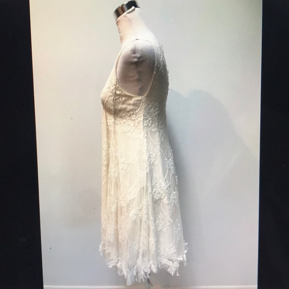 Nina Ricci ivory cream sleeveless lace dress, 34 - Picture 4 of 9